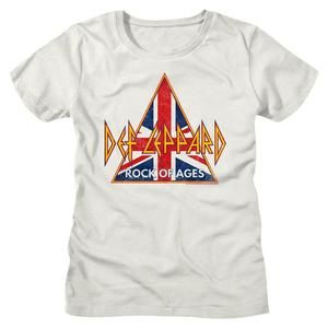 Def Leppard British Rock Of Ages  White Womens T-Shirt